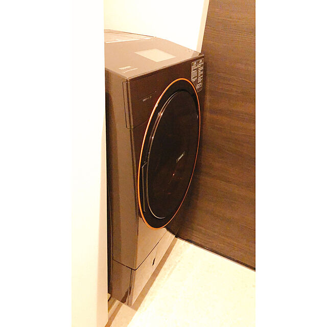 Sakuの-洗濯機 洗濯12.0kg 乾燥7kg ななめ型ドラム式洗濯乾燥機 左開き 東芝 ZABOON グレインブラウン TW-127X9L(T) 設置費込の家具・インテリア写真