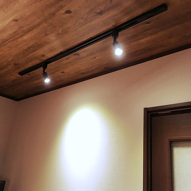nonnchaのxydled-xydled ライティングバー用スポットライト E11 LED電球付き 配線ダクトレール用器具セット 天井照明 2個セット (昼光色 ブラック)の家具・インテリア写真
