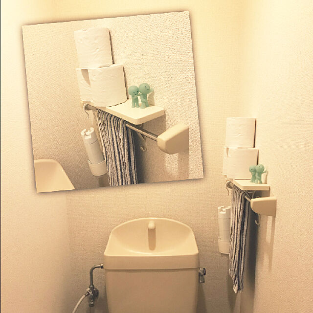 chikoのニトリ-フェイスタオル(ディーバ GY) の家具・インテリア写真