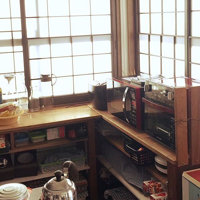 kari-kari-umeの山善-山善 MOR-Y165-R(レッド) オーブンレンジの家具・インテリア写真