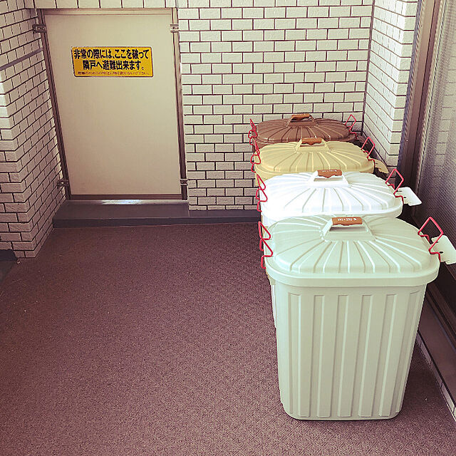 Atelier.mのSPICE-スパイス PALEPAIL(ペール×ペール)ゴミ箱 ホワイト 60L 234241の家具・インテリア写真