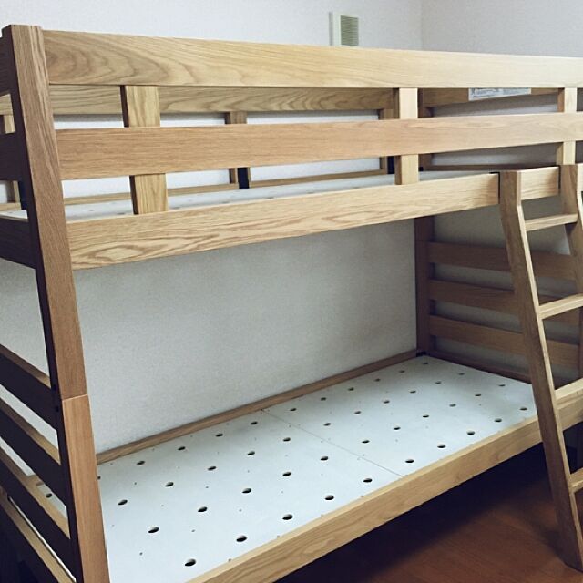 Mayumiの無印良品-オーク材２段ベッドの家具・インテリア写真
