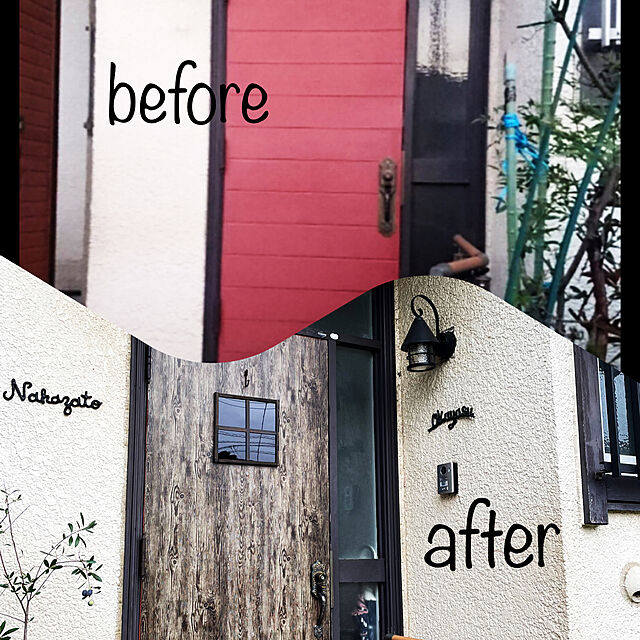 yuuchoの-ドア リメイク 壁紙 木目 ドア シート 部屋 ドアシート ドア 壁紙 DIYの家具・インテリア写真