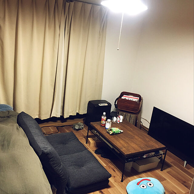 tikeoのニトリ-使い方いろいろ3way ソファ座椅子(キッドBK) の家具・インテリア写真