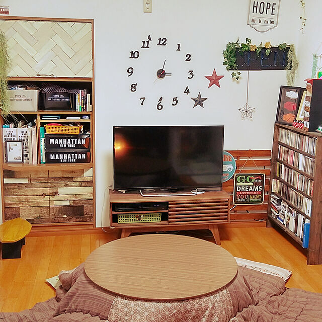 annのニトリ-円形こたつ(リバール85 LBR) の家具・インテリア写真