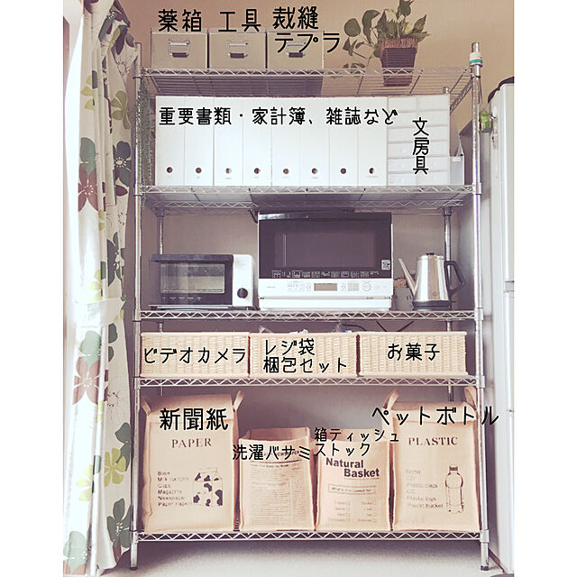 sachi_homeの無印良品-無印良品 ポリプロピレン小物収納ボックス 6段 A4タテ 約幅11×奥行24.5×高さ32cm 1154909 1個 良品計画の家具・インテリア写真