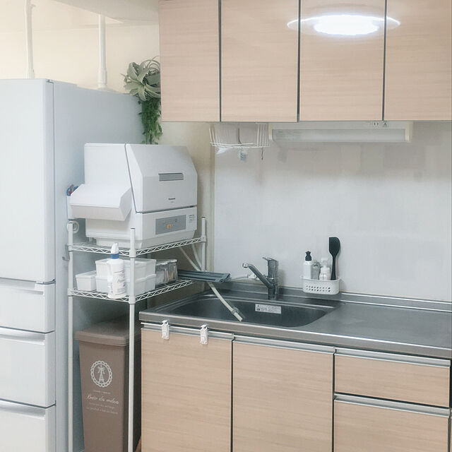 aco912の-【在庫有ります】【送料無料】（※沖縄を除く）パナソニック　Panasonic　食器洗い機　水切りかごサイズのプチ食洗NP-TCR4-W　ホワイトの家具・インテリア写真