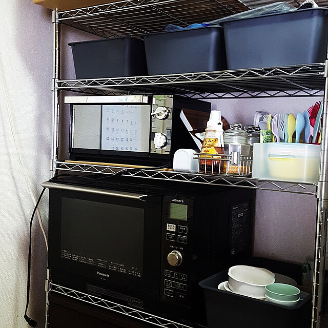 guricoのニトリ-スチールラック CUSTOM幅85cm 4段(CR) の家具・インテリア写真