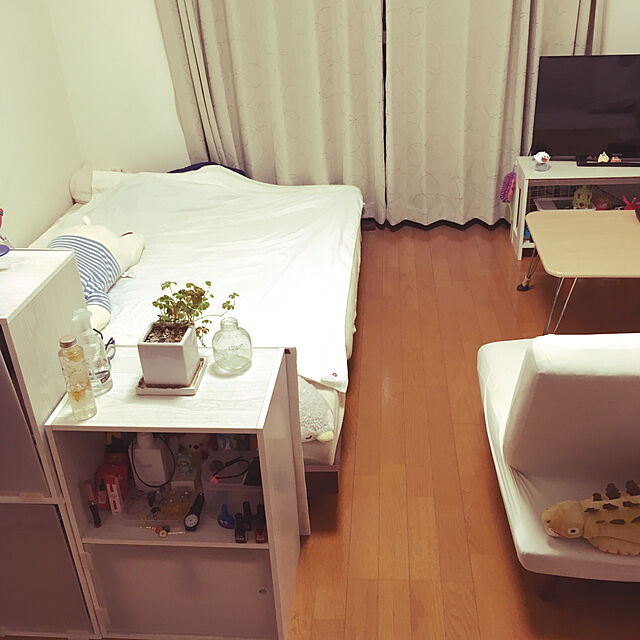 dedenshaのニトリ-布張りカジュアルソファ(リバティー2 GY) の家具・インテリア写真