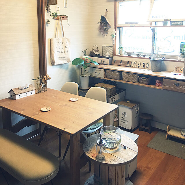 meguko.ryanの東谷-ダイニングテーブル 4人用 幅120 おしゃれ 食卓テーブル 木製 天然木 長方形 安いの家具・インテリア写真