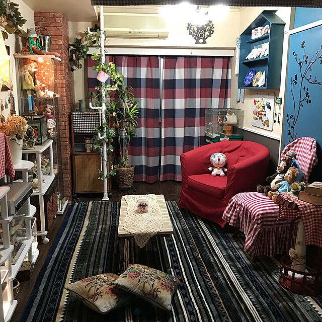 machakoのニトリ-既製カーテン(ロッソ 100X178X2) の家具・インテリア写真
