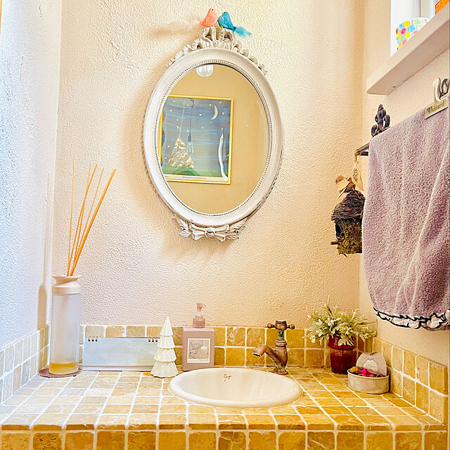 pika.のニトリ-フェイスタオル(Dフリル GY) の家具・インテリア写真