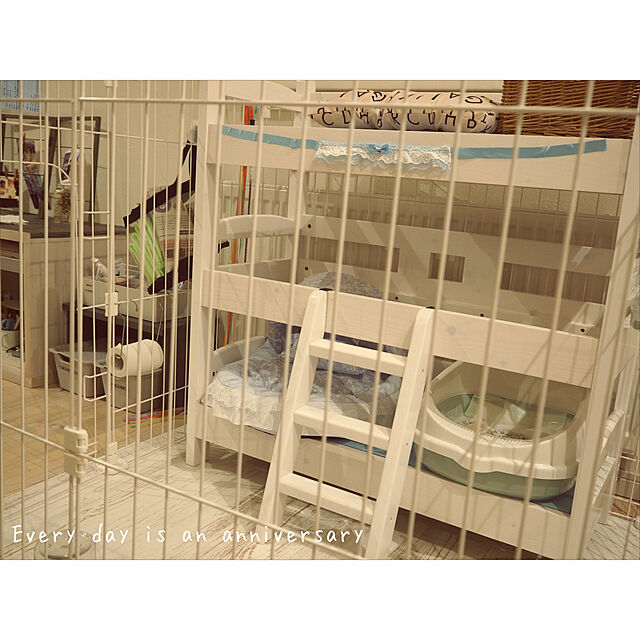grazieの-猫 ベッド 猫用ベッド キャットハウス キャットタワー 3段 木製 おしゃれ かわいい シャノワールキャットベッド3段の家具・インテリア写真