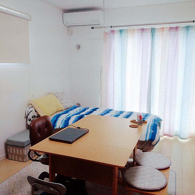yukimaruのニトリ-伸長式ダイニングテーブル(ロピア2 LBR) の家具・インテリア写真