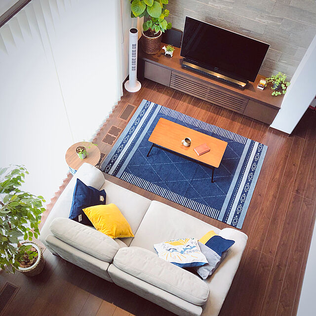 gavasのニトリ-ワイヤーテーブル ハオ(ミドルブラウン) の家具・インテリア写真
