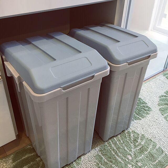 karyouのアスベル-アスベル カラーで分別 連結できる丈夫なふた付きゴミ箱 分別ダストボックス3個セット(33L・33L・27L) 3色 674389の家具・インテリア写真