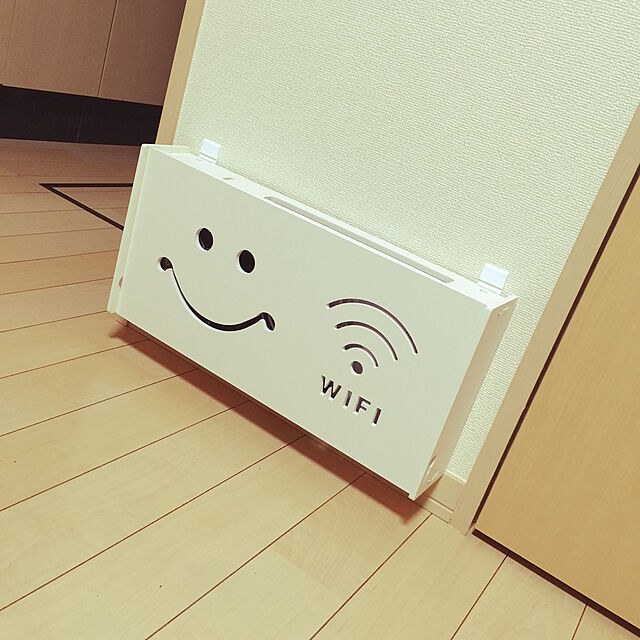 nanaのBest select-ルーター 収納 ボックス 壁掛け Wi－Fi ＢＯＸ 配線すっきり収納 (大)の家具・インテリア写真