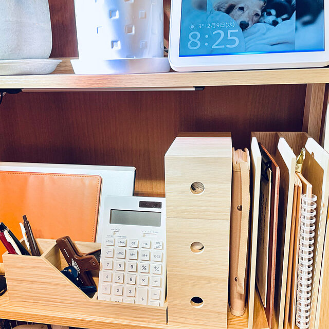 Harumiの無印良品-【無印良品 公式】木製デスクトップツールボックス 約幅25．2x奥行6x高さ9cmの家具・インテリア写真