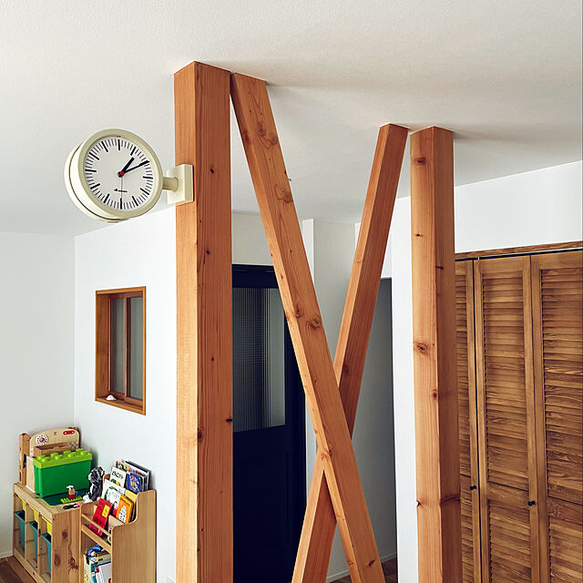 kabacoの-ウォールクロック 両面時計 壁掛け時計 ダルトン ダブルフェイス ウォールクロック 170D S624-659 直径20.5cm シンプル モダン インダストリアルの家具・インテリア写真