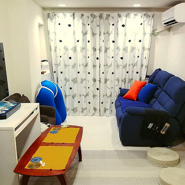 Leeのニトリ-2人用電動布張りリクライニングソファ(ビリーバー3 NV布) の家具・インテリア写真