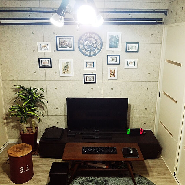 hidariの格木致尚-木製 ガラスフレーム 壁掛け 六つ切 2L おしゃれ (11点セット, ブラック＆ホワイト)の家具・インテリア写真