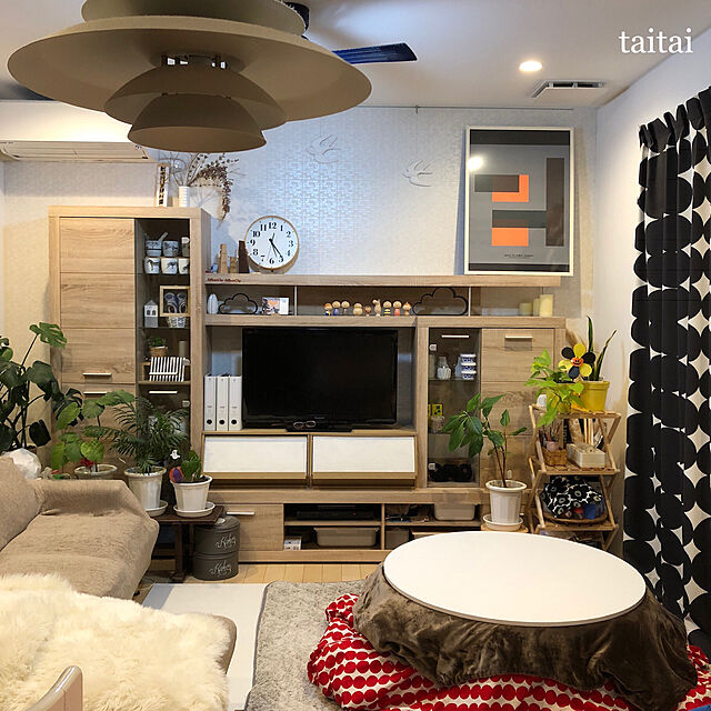 taitaiのニトリ-掛け時計(グランデ2552 NA) の家具・インテリア写真