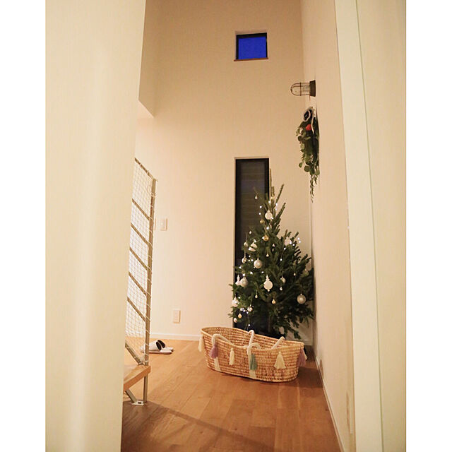 Satokoの無印良品-綿平織スリッパ・Ｌ／生成の家具・インテリア写真