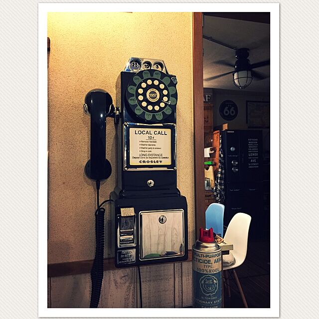 oozorataiga1のVINTAGE GARAGE-50sアメリカ公衆電話 PAY PHONE ブラックの家具・インテリア写真