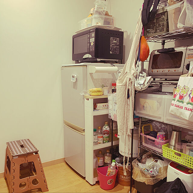 Hanaeのニトリ-スチールラックSTANDARD 65cm幅 4段(DCR) の家具・インテリア写真