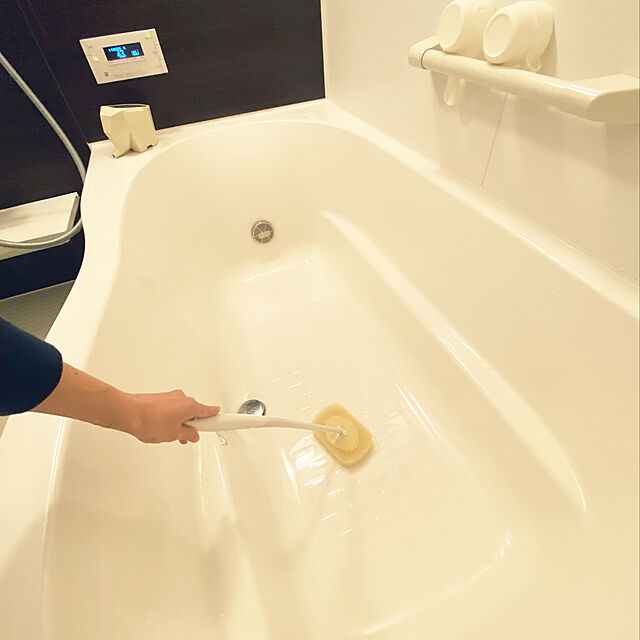 utayukaのマーナ-マーナ (marna) お風呂の柄付きスポンジ リフィル ( 付け替え / ホワイト ) お風呂 スポンジ (水切れよく 速乾) お風呂掃除 バススポンジ W606の家具・インテリア写真