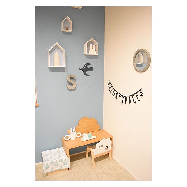 ___yoko.rtyの-誕生日 飾り付け レターバナー アルファベット ブラックA Little Lovely Company DIY Letter ガーランドの家具・インテリア写真