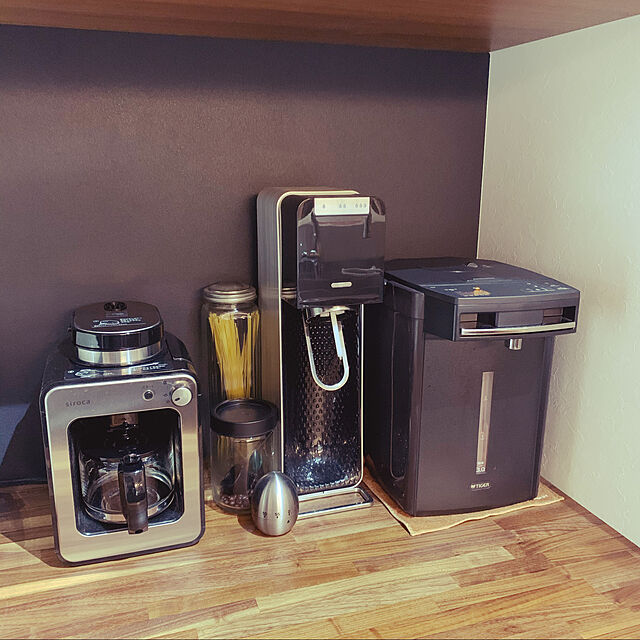 kakkoの-シロカ siroca 全自動コーヒーメーカー アイスコーヒー対応 静音 コンパクト ミル2段階 豆/粉両対応 蒸らし ガラスサーバー ステンレスシルバー (K/SS) SC-A211の家具・インテリア写真