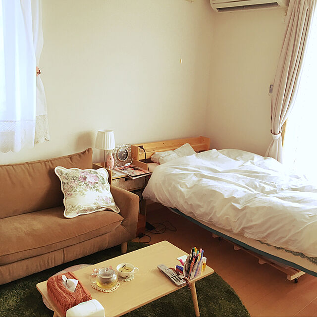 mattsuのニトリ-折りたたみテーブル ラポール(T90NA) の家具・インテリア写真