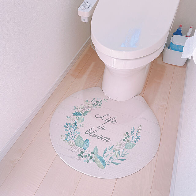 akiko-ovのニトリ-拭けるトイレマット(リース エンケイ JQ11) の家具・インテリア写真