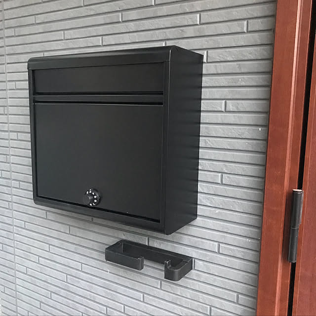 日本最大の グリーンライフ ポスト 壁掛け グリーンライフ ポスト 壁掛け日本製 スチール製 横開き A4封筒(角形2号)対応 ダイヤル錠 スリム おしゃれ マットブラック FH-61