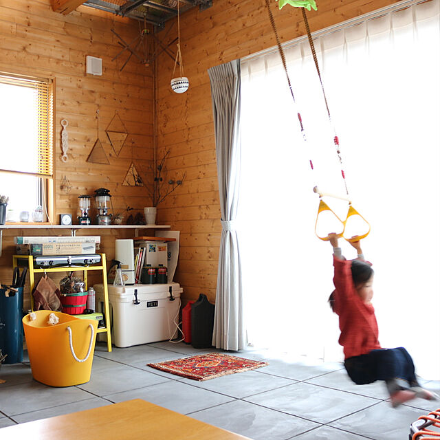 pino117の-Pellor 子供遊び 吊り輪 体操吊り輪 ロープ長さ2m 調節可能 160kgまで荷重の家具・インテリア写真