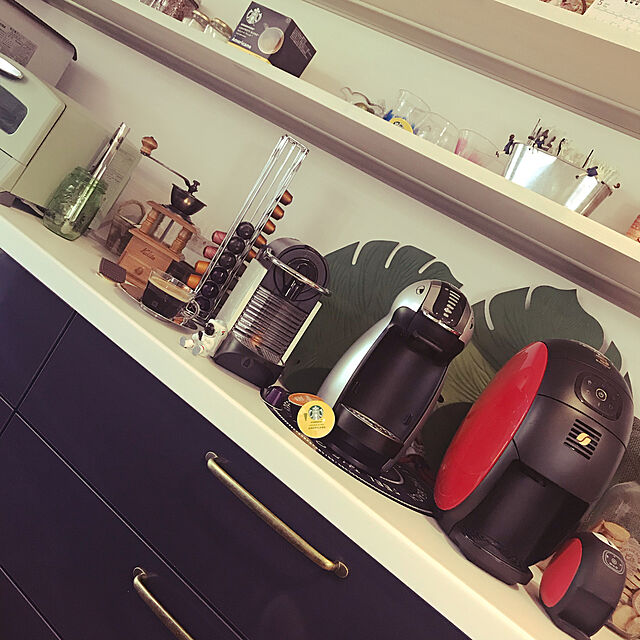 fuafuaのNespresso(ネスプレッソ)-ネスプレッソ コーヒーメーカー ピクシークリップ ホワイト&コーラルレッド D60WRの家具・インテリア写真