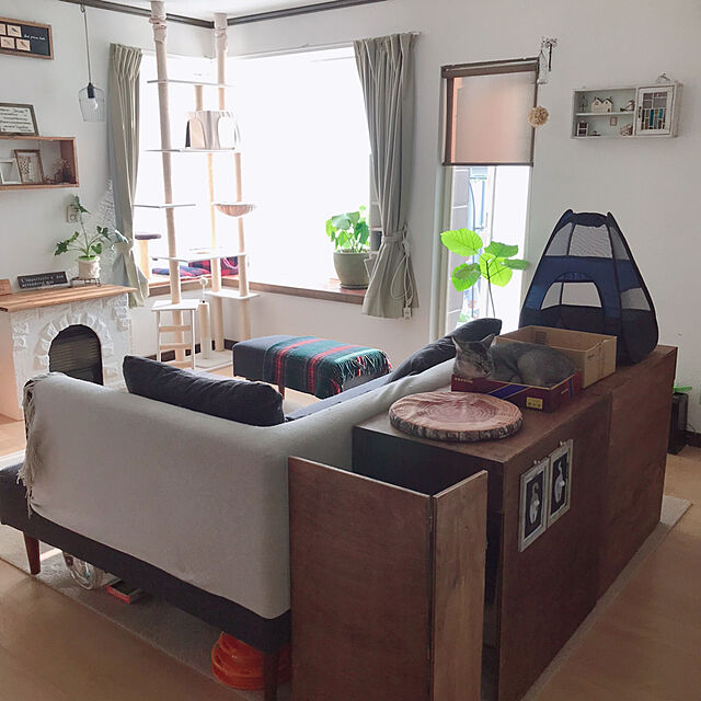 kotoriのユニチャーム-デオトイレ 猫用トイレ 本体セット ハーフ グレーの家具・インテリア写真