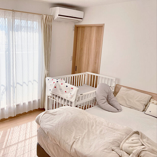 ammamaの-イブル 敷きパッド ワイドキング 200×200cm クラウド柄 赤ちゃん 綿100％ 生地 韓国 洗える mofua モフアの家具・インテリア写真