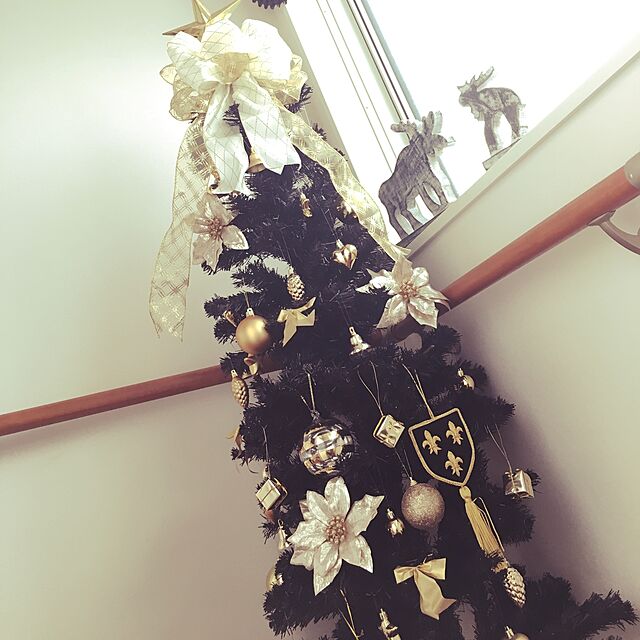 kaori_____nの-クリスマスツリー 150cm スリム ブラック ツリー [ ヌードツリー ] 【jbcxmas14】 【クリスマス特集2016】の家具・インテリア写真