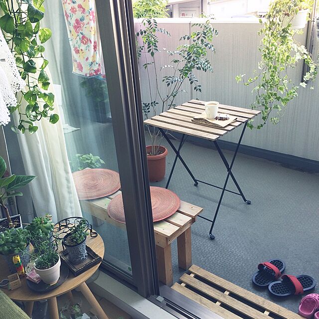 kanoのIKEA (イケア)-IKEA(イケア) TARNO 折りたたみテーブル アカシア材 スチールの家具・インテリア写真