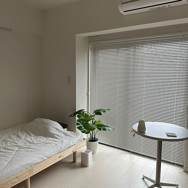 suzumeのニトリ-総檜すのこベッドフレーム(SD) の家具・インテリア写真