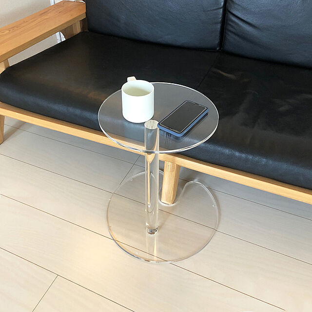 g-assistのジーアシスト-丸型サイドテーブル　選べる高さ40cm/45cm/50cmの家具・インテリア写真