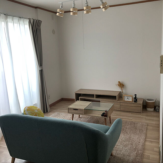 iyoのニトリ-2.5人用布張りワイドソファ(カルム2 TBL） の家具・インテリア写真