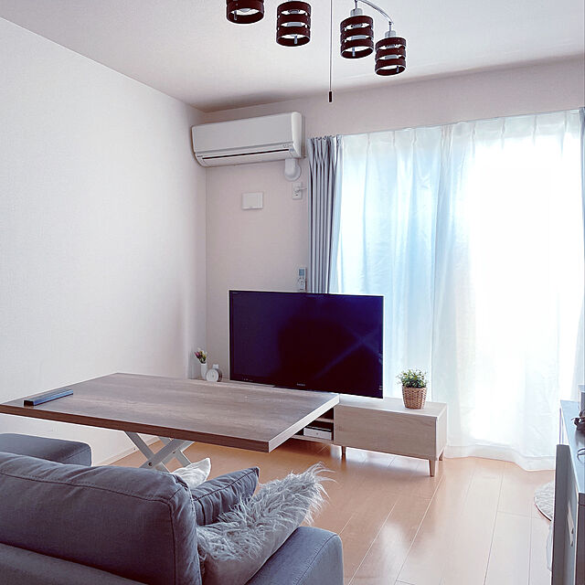 mtmのニトリ-採光・遮熱・遮像レースカーテン(エコナチュレプレーン 100X208X2) の家具・インテリア写真