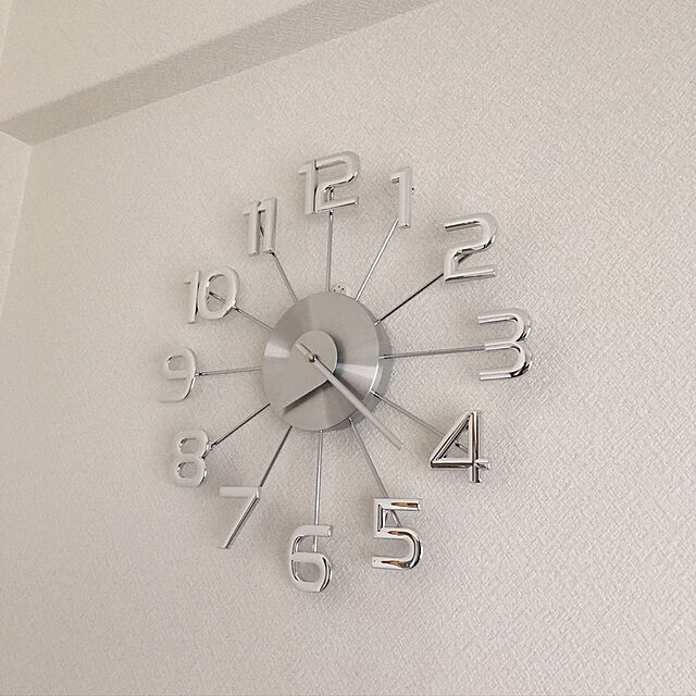 toshi309の-【正規ライセンス】【デザイナー：ジョージ・ネルソン】商品名：Ferris clock（フェリスクロック）【壁掛け時計 】【時計 】【ミッドセンチュリー】【有名】【名作】【アルミ】【デザイナーズ】【通販】【ネルソンクロック】の家具・インテリア写真