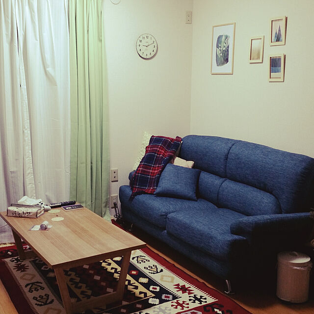 Keikoのニトリ-3人用ソファ(NポケットA8 FM-TBL) の家具・インテリア写真