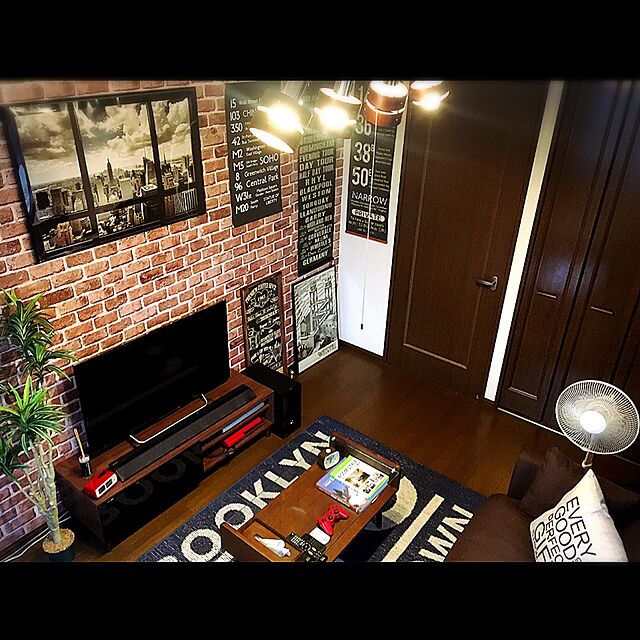 akadashiの住江織物-スミノエ 洗える ラグ モニカ 130×185cm ネイビーの家具・インテリア写真