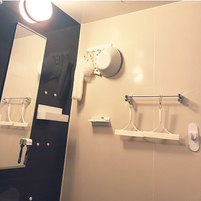 mugi1123の東和産業-東和産業 浴室用ラック ホワイト 約17.8×6.6×6.5cm 磁着SQ マグネット ミニシェルフ 39205の家具・インテリア写真