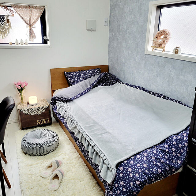 suzuのニトリ-枕カバー(IB-n-S小花柄) の家具・インテリア写真